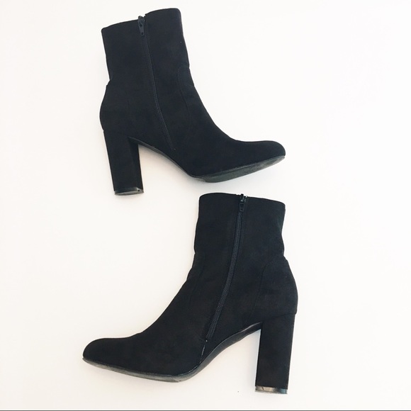 Madden Girl Shoes - Madden Girl Farrley Black Heeled Boot (9.5)